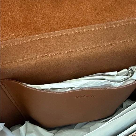 Madewell Leather Crossbody/Shoulder Bag English Saddle - Picture 6 of 6